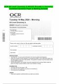 OCR AS Level Chemistry A H032/01 Breadth in chemistry  Combined Question Paper & Marking Scheme 