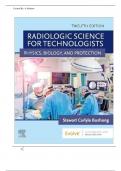 Test bank for Radiologic Science for Technologists, 12th Edition by Bushong 2024 A+