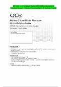 OCR AS Level Religious Studies H173/03 Developments in  Christian thought  Combined Question Paper & Marking Scheme 