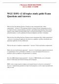 WGU D351 v2 All topics study guide Exam Questions and Answers 