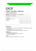 OCR A Level Classical Greek H444/02 Prose Composition or  Comprehension Question Paper & Marking Scheme