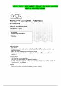 OCR A Level Latin H443/03 Prose Literature Question  Paper & Marking Scheme 