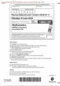 Pearson Edexcel GCSE 1MA1/3F In Mathematics (1MA1) Foundation (Calculator) Paper 3F Merged Question Paper + Mark Scheme