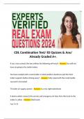 CDL Combination Test/ 83 Quizzes & Ans/ Already Graded A+.