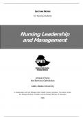 LECTURE NOTES For Nursing Students    Nursing Leadership  and Management 