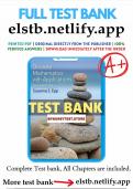 Test Bank for Discrete Mathematics with Applications 5th Edition Epp