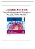 Test Bank- Egan's Fundamentals of Respiratory Care 13th Edition ( James K. Stoller, ) All Chapters 1-58|| Newest Edition