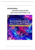 Solution Manual For Intermediate Accounting 3rd Edition by Elizabeth A. Gordon, Jana S. Raedy, Alexander J. Sannella ||Complete A+ Guide