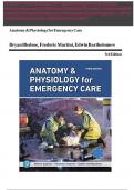 Test Bank for Anatomy & Physiology for Emergency Care, 3rd Edition by (Bledsoe/Martini/Bartholomew) ISBN: 9780135211458, All 20 Chapters Covered, Verified Latest Edition