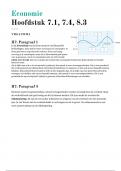 Economie VWO 3 Hoofdstuk 7.1 7.4 & 8.3