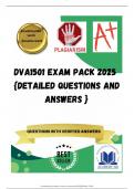 DVA1501 EXAM PACK 2025  {DETAILED QUESTIONS AND ANSWERS }