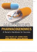 Mastering Pharmacogenomics A Nurse’s Handbook for Success