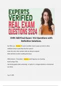 CMN 568 Final Exam/ 412 Questions with Definitive Solutions.  