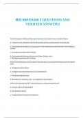 BIO 669 EXAM 2 QUESTIONS AND VERIFIED ANSWERS|