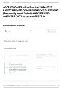 ASCP CG Certification Practice|2024-2025 LATEST UPDATE COMPREHENSIVE QUESTIONS (Frequently Most Tested) AND VERIFEID ANSWERS (100% accurate)|GET IT A+