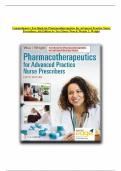 Comprehensive Test Bank for Pharmacotherapeutics for Advanced Practice Nurse Prescribers, 6th Edition by Teri Moser Woo & Wendy L. Wright~ Complete Questions and Answers. 100% Verified Answers. 