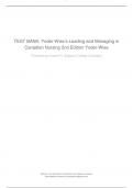 TEST BANK Yoder-Wise’s Leading and Managing in Canadian Nursing 2nd Edition Yoder-Wise Complete Guide With Verified Answers Latest Update 2024-2025 Graded A+TEST BANK Yoder-Wise’s Leading and Managing in Canadian Nursing 2nd Edition Yoder-Wise Complete Gu