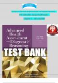 Test Bank For Advanced Health Assessment and DiagnosticReasoning4th Edition by JacquelineRhoadsChapter 1 - 18 Complete