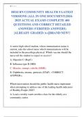 HESI RN COMMUNITY HEALTH 5 LATEST  VERSIONS (ALL IN ONE DOCUMENT)2024- 2025 ACTUAL EXAMS COMPLETE 400  QUESTIONS AND CORRECT DETAILED  ANSWERS (VERIFIED ANSWERS) |ALREADY GRADED A+||BRAND NEW!!