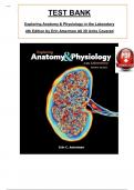 Test Bank Exploring Anatomy & Physiology in the Laboratory 4th Edition By Erin Amerman.