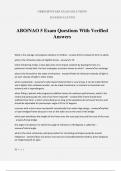 ABO/NAO 5 Exam Questions With Verified Answers