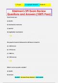 Edelmen's SPI Exam Review Questions and Answers (100% Pass)