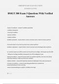 BMGT 380 Exam 3 Questions With Verified Answers