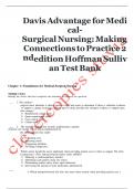 Davis Advantage for Medical-Surgical Nursing: Making Connections to Practice 2nd edition Hoffman Sullivan Test Bank