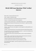 BSAD 180 Exam Questions With Verified Answers