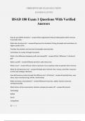 BSAD 180 Exam 1 Questions With Verified Answers