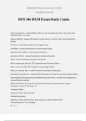 BSN 346 HESI Exam Study Guide.