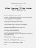 Indiana Cosmetology PSI Exam Questions With Verified Answers