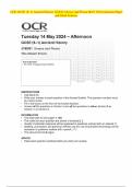 OCR GCSE (9–1) Ancient History J198/01 Greece and Persia MAY 2024 Question Paper and Mark Scheme