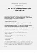 CMB311 Ch.25 Exam Questions With Correct Answers