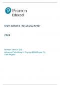 2024 Pearson Edexcel GCE Advanced Subsidiary In Physics (8PH0) Paper 01: Core Physics question paper and marking scheme (merged)