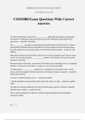 COM3000 Exam Questions With Correct Answers