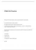 ITSM CIS Practice Exam Questions and Answers