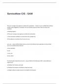 ServiceNow CIS Exam Questions and Answers - SAM