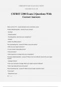 CSFRST 2300 Exam 2 Questions With Correct Answers