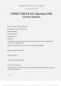 CSFRST 2300 EXAM 4 Questions With Correct Answers