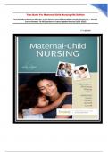 Test Bank For Maternal-Child Nursing 6th Edition By Emily Slone Mckinney Msn Rn C Susan Rowen James Phd Rn With Complete Chapters (1 – 55) And Correct Answers To All Questions A+ Latest Updated Version {2024 -2025}