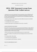 DP14 - FDIC InsuranceCoverage Exam Questions With Verified Answers