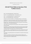 EESA09 Wind Midterm Questions With Verified Answers