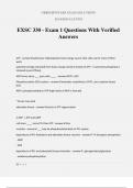 EXSC 330 - Exam 1 Questions With Verified Answers