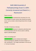 Bundle for NUR2063 | NUR 2063 Exam 3 | Essential of Pathophysiology Exam 3 | 100% Correctly Answered and Rated A+ | Rasmussen