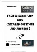 FAC1503 EXAM PACK 2025  {DETAILED QUESTIONS AND ANSWERS }