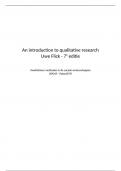 Samenvatting + begrippenlijst 'An Introduction to Qualitative Research' -  Kwalitatieve methoden in de sociale wetenschappen  (Paba2059)