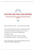 IUPUI BIOL-N261 FINAL EXAM 20242025 WITH GUARANTEED ACCURATE ANSWERS