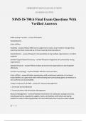 NIMS IS-700.b Final Exam Questions With Verified Answers