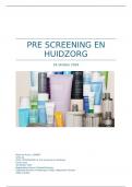 Advies verslag, Pre-screening en huidzorg 